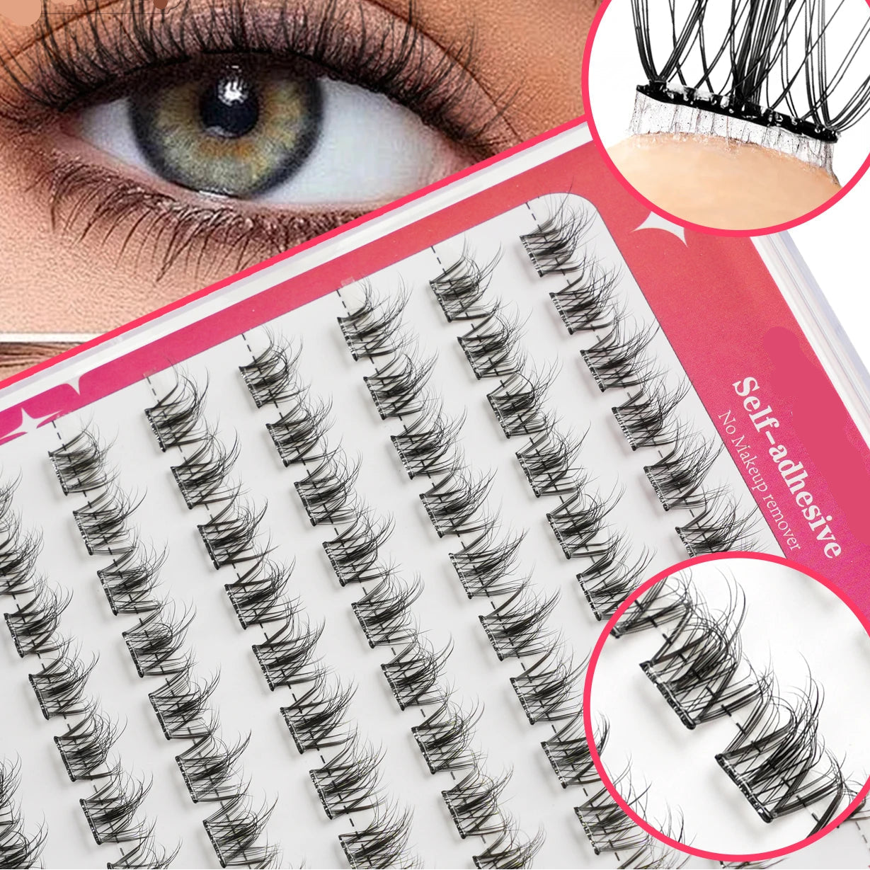 LoLo Lashes™ Glueless Lash Clusters | 100 piece, 10-15mm