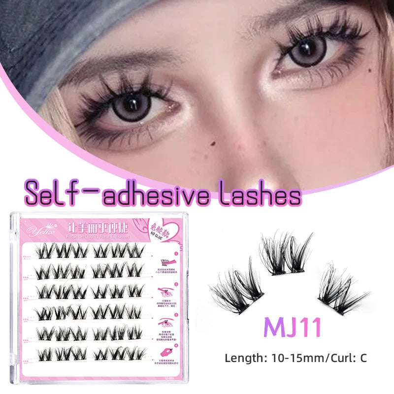 LoLo Lashes™ Glueless Lash Clusters | MJ Series