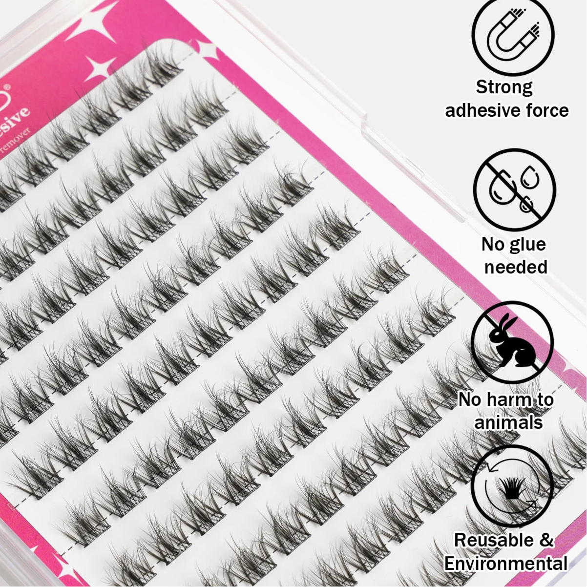 LoLo Lashes™ Glueless Lash Clusters | 100 piece, 10-15mm